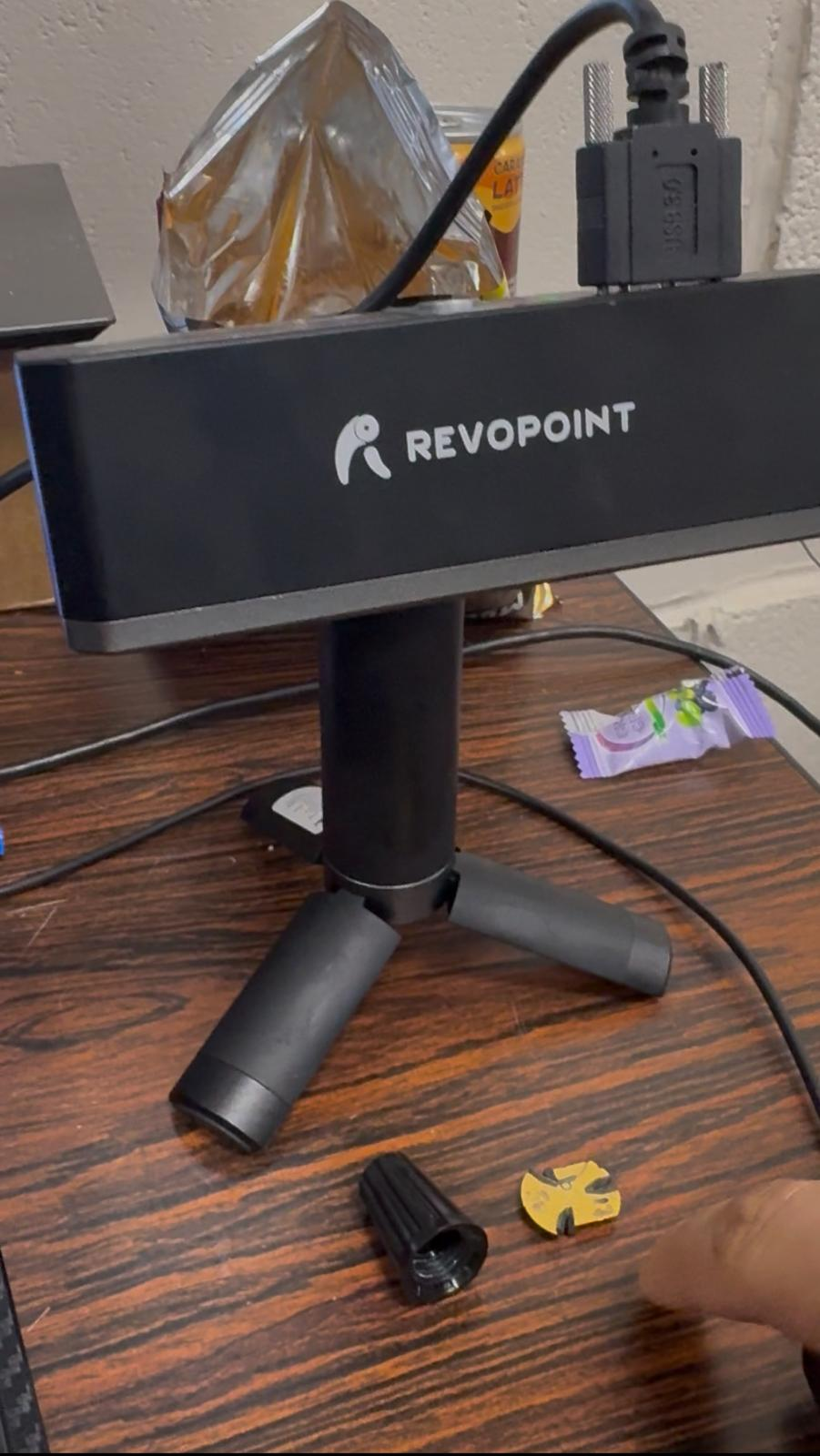 Revopoint 3D scanner used for the point-cloud research work